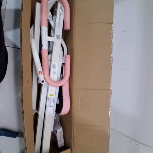 MERACH SQUAT ASSIST TRAINER RIDER MACHINE - 243 LBS CAPACITY - PINK/WHITE (MODEL: MR-R07) image 3