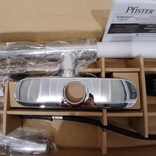 PFISTER FULLERTON 1-HANDLE PULL-DOWN KITCHEN FAUCET - POLISHED CHROME (MODEL: F-529-7FTC) image 5
