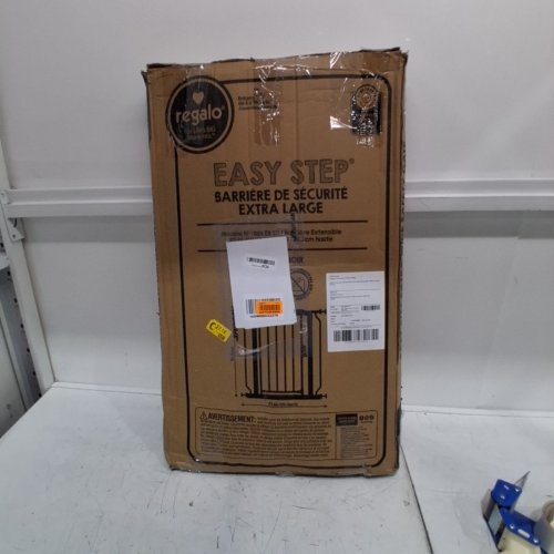 REGALO EASY STEP EXTRA WIDE SAFETY GATE - 29-49"X 30" - BLACK (MODEL:1164 EB DS) image 4