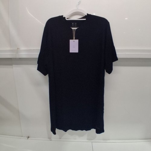 WOMEN'S SHORT SLEEVE SLEEPING SHIRT - LARGE - BLACK image 2
