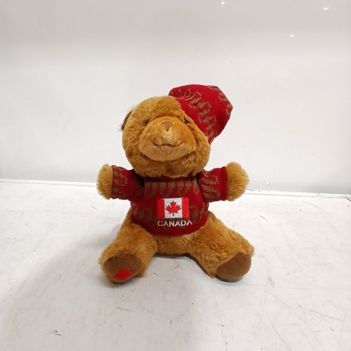WAY TO CELEBRATE! CANADA PLUSH TEDDY BEAR - 9" - BROWN image 2