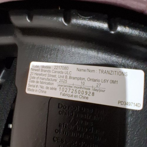 3-IN-1 GRACO TRANZITIONS LIGHTWEIGHT HEIGHT ADJUSTABLE HARNESS BOOSTER CAR SEAT - 100LBS MAX - ELOISE PURPLE (MODEL: 2217080) image 2