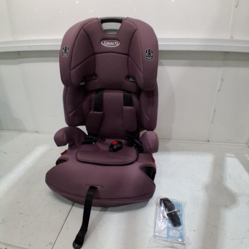 3-IN-1 GRACO TRANZITIONS LIGHTWEIGHT HEIGHT ADJUSTABLE HARNESS BOOSTER CAR SEAT - 100LBS MAX - ELOISE PURPLE (MODEL: 2217080) image 4