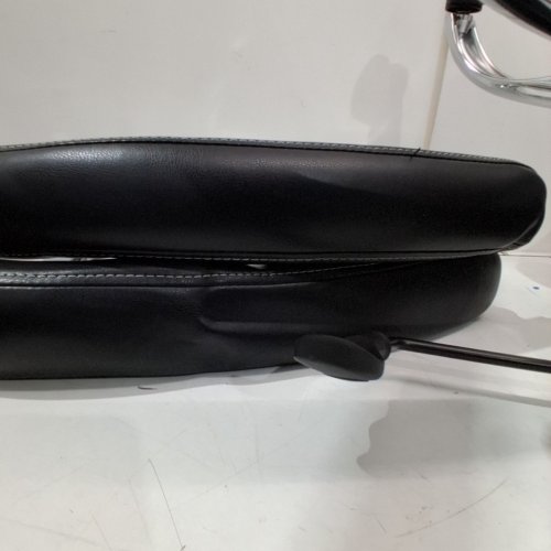 COSTWAY BIG AND TALL LEATHER OFFICE CHAIR, 26" X 22" X 45" - 48" - BLACK (MODEL: CB10337DK) image 6