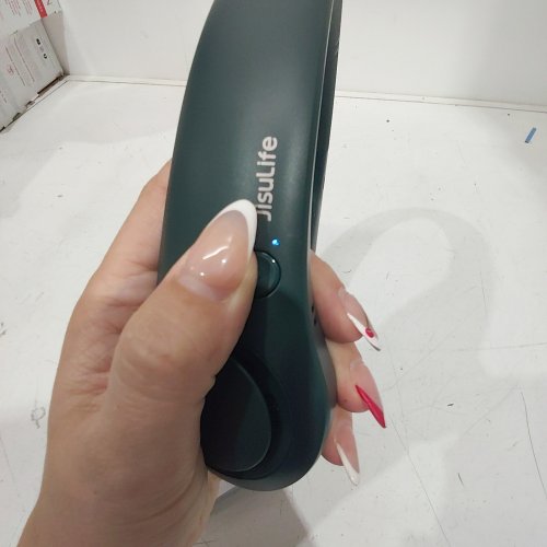 JISULIFE RECHARGABLE BLADELESS NECK COOLER FAN - GREEN image 2