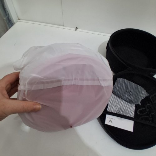 VENTY PORTABLE RECHARGEABLE FAN WITH CARRYING CASE- FOLDABLE & EXTENDABLE - 4 POWER SPEEDS - RED image 5