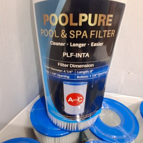 11PC POOL PURE POOL & SPA REPLACEMENT FILTERS - 4.25" X 8" - BLUE/WHITE (PLFPRB75) image 2