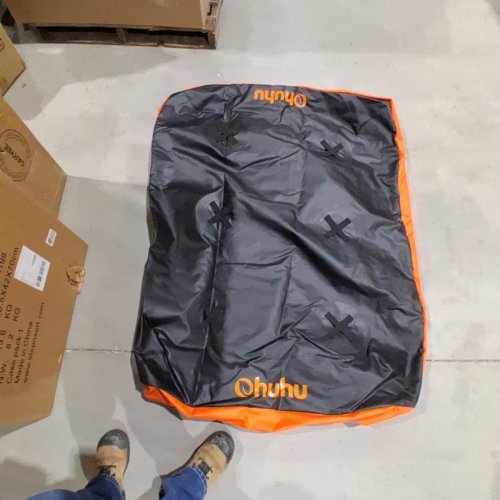 OHUHU WATERPROOF ROOFTOP CAR BAG WITHOUT RACK - 21 CUBIC FEET - BLACK / ORANGE (MODEL: Y60-82000-63) image 2