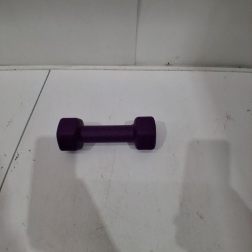 VINYL DUMBELL - 5 LBS - PURPLE image 2
