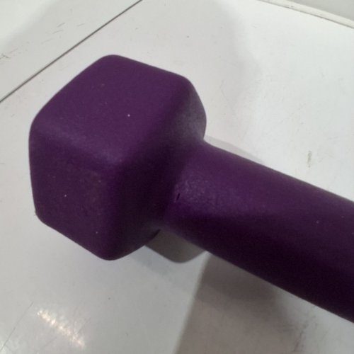 VINYL DUMBELL - 5 LBS - PURPLE image 3