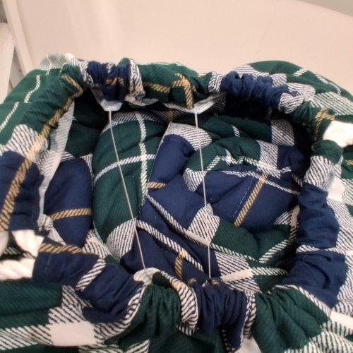 3PC NAUTICA PLAID COMFORTER SET - QUEEN - NAVY GREEN image 3