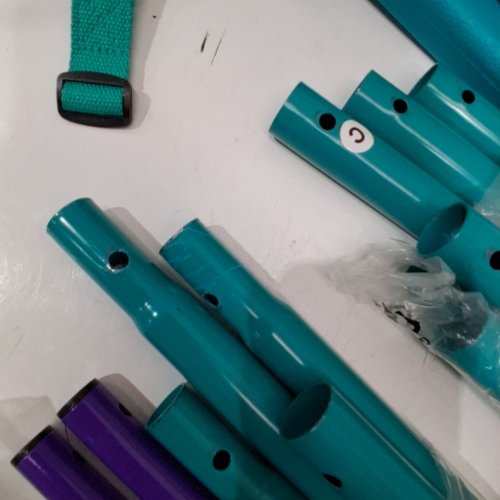 PLUM OUTDOOR SWING SET - 4.92FT X 3.61FT X 4.2FT - TEAL / PURPLE image 4