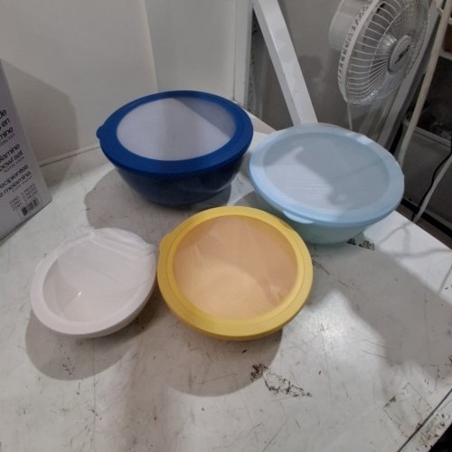4PC PANDEX MELAMINE BRPA-FREE MIXING BOWL SET WITH LIDS - ASSORTED COLORS (MODEL: 1901780) image 2