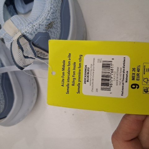 WOMEN'S AVIA PERFORMANCE SNEAKERS - SIZE 9 - BLUE image 4