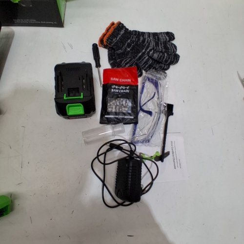 TIETOC 6" CORDLESS MINI HANDHELD CHAINSAW WITH 21V BATTERY - 880W - GREEN image 4