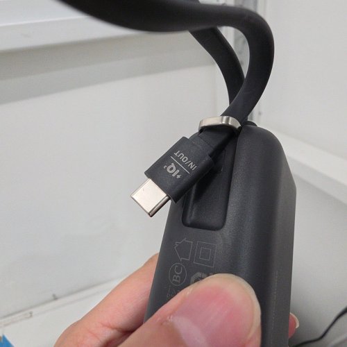 ANKER 3-IN-1 POWER BANK WITH BUILT IN USB-C CABLE - 5000MAH - 30W - BLACK (MODEL: A1636H11-1) image 5