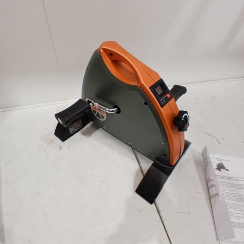 MARCY UNDER DESK MINI LEG AND ARM EXERCISE PEDAL CYCLE - 17" X 13.8" X 13.5" - GREY/ORANGE (MODEL: NS-909) image 4