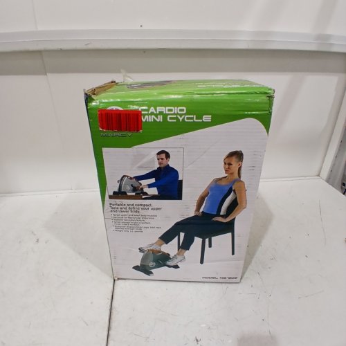 MARCY UNDER DESK MINI LEG AND ARM EXERCISE PEDAL CYCLE - 17" X 13.8" X 13.5" - GREY/ORANGE (MODEL: NS-909) image 5