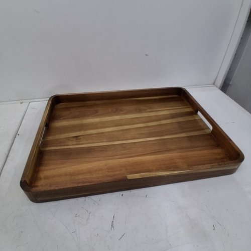 IDESIGN ACACIA WOOD SERVING TRAY - 17" X 23" - NATURAL (MODEL: 1759372) image 2
