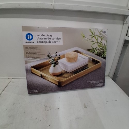IDESIGN ACACIA WOOD SERVING TRAY - 17" X 23" - NATURAL (MODEL: 1759372) image 3