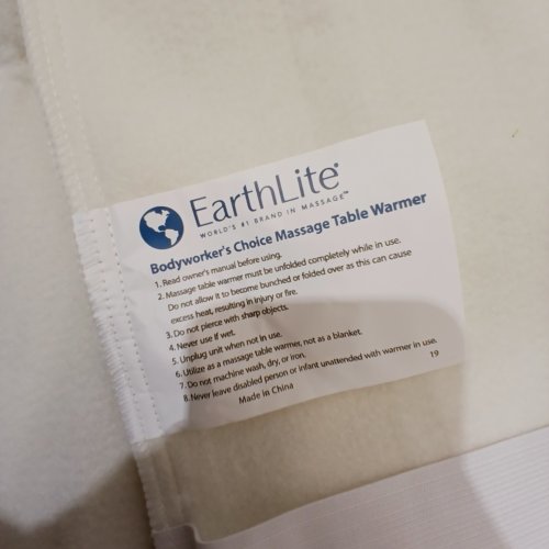 EARTHLITE MASSAGE TABLE WARMER - 30" X 71" - CREAM image 3