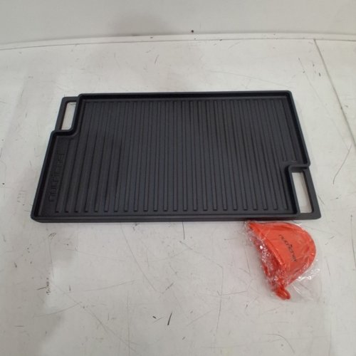 NUTRICHEF CAST IRON REVERSIBLE GRIDDLE GRILL PLATE - 18" X 10" - BLACK (MODEL: NCCIRG59) image 3