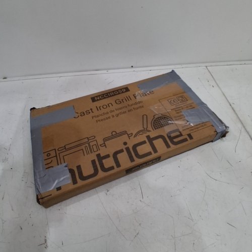 NUTRICHEF CAST IRON REVERSIBLE GRIDDLE GRILL PLATE - 18" X 10" - BLACK (MODEL: NCCIRG59) image 4