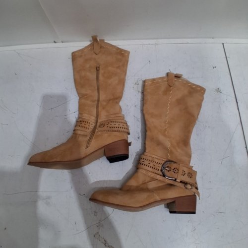 WOMEN'S HIGH RISE WESTERN BOOTS - SIZE 11 - TAN/BROWN image 3