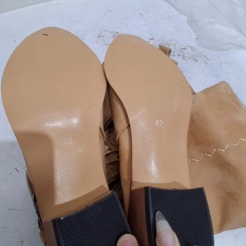 WOMEN'S HIGH RISE WESTERN BOOTS - SIZE 11 - TAN/BROWN image 5