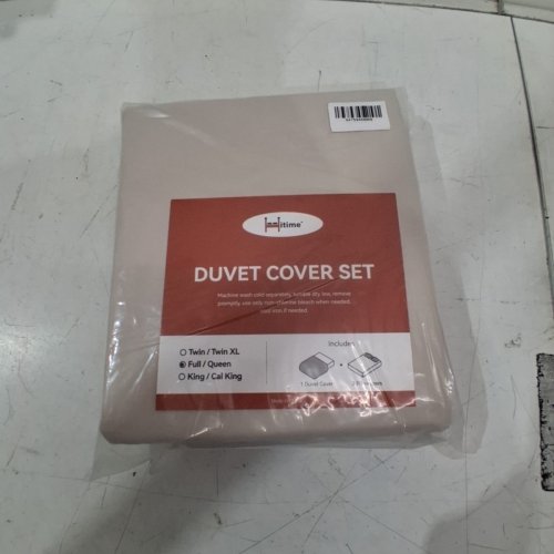 3PC HITIME ULTRA SOFT DUVET COVER SET - FULL/QUEEN - BEIGE (MODEL: H062) image 3