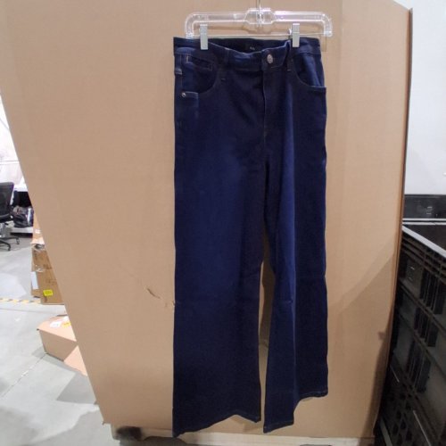 WOMEN'S RUTI THE PALAZZO JEANS - SIZE 10 - DARK OCEAN WASH/ BLUE image 2
