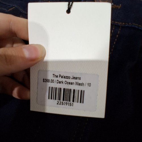 WOMEN'S RUTI THE PALAZZO JEANS - SIZE 10 - DARK OCEAN WASH/ BLUE image 3