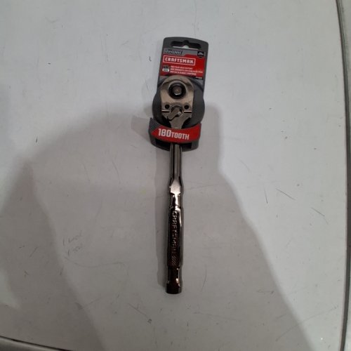 CRAFTSMAN OVERDRIVE PEAR HEAD RATCHET - 180T - 3/8" DRIVE - SILVER (MODEL: CMMT82111) image 2