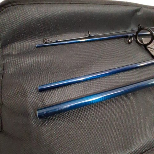 4PC ST. CROIX TRIUMPH COLAPSIBLE SPINNING TRAVELING FISHING ROD - 6FT 6" - BLUE/BEIGE (MODEL: TSR66MLF4) image 3