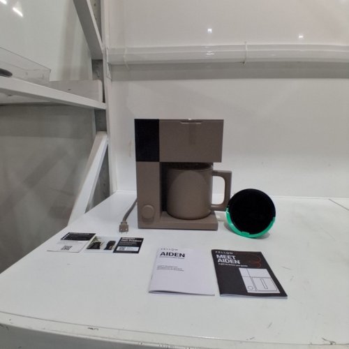 FELLOW AIDEN COFFEE MAKER WITH POT AND FILTER - UP TO 10 CUP - MALTED CHOCOLATE (MODEL: EBR3C-NA) image 4