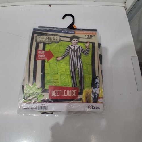 BOYS RUBIES BEETLEJUICE COSTUME - MEDIUM (8-10) - WHITE/BLACK (STYLE: 1001534) image 2