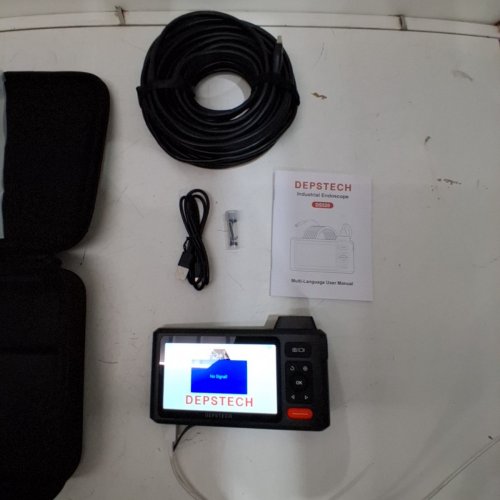 DEPSTECH DUAL LENS INDUSTRIAL ENDOSCOPE INSPECTION CAMERA - 1080P HD, 7.9MM, IP67 WATERPROOF, 5" LCD SCREEN, 16.5FT SEMI-RIGID CABLE, 32GB TF CARD - BLACK (MODEL: DS520) image 3