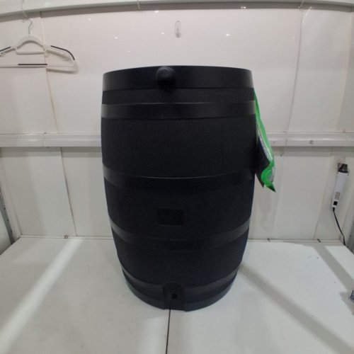 RTS HOME ACCENTS 50 GALLON ECO FLAT BACK RAIN BARREL - BLACK image 2
