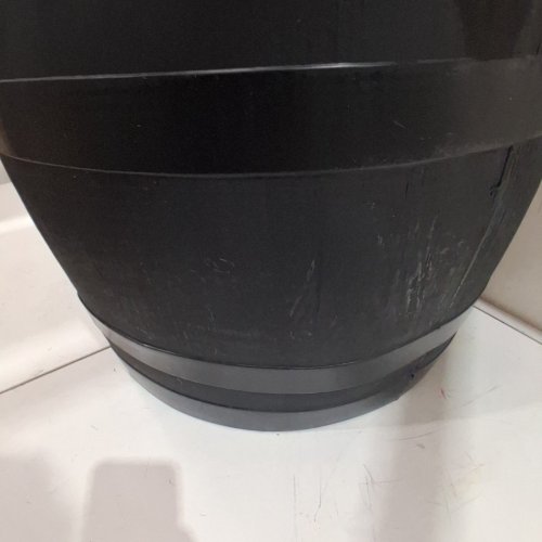 RTS HOME ACCENTS 50 GALLON ECO FLAT BACK RAIN BARREL - BLACK image 3