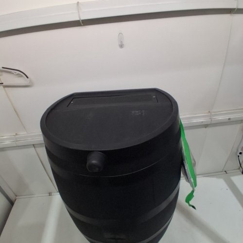 RTS HOME ACCENTS 50 GALLON ECO FLAT BACK RAIN BARREL - BLACK image 5