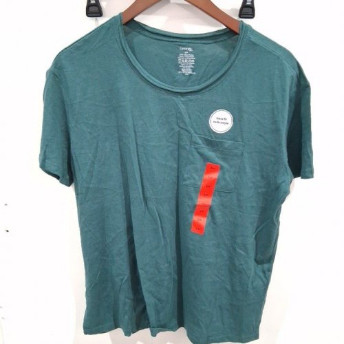 WOMEN'S GEORGE SHORT SLEEVE POCKET T-SHIRT - SMALL - TEAL (STYLE: GRS61012LD) image 2
