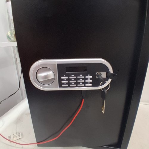 APRXUVOT ANTI-THEFT DIGITAL SECURITY SAFE BOX WITH PROGRAMMABLE KEYPAD & SPARE KEYS - 3.4CU. FT - BLACK (MODEL: 50MD) image 2