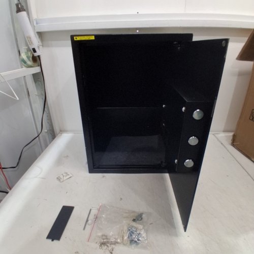 APRXUVOT ANTI-THEFT DIGITAL SECURITY SAFE BOX WITH PROGRAMMABLE KEYPAD & SPARE KEYS - 3.4CU. FT - BLACK (MODEL: 50MD) image 3