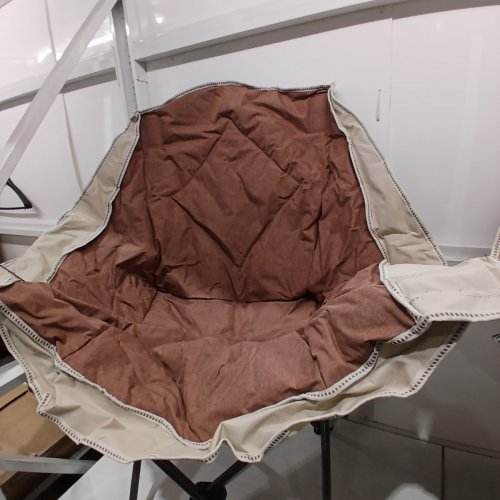 2PK FOLDING CAMPING CHAIRS WITH CUP HOLDERS - 300LBS MAX EACH - MOCHA AND CREAM (ITEM: BL-100-MOCA&CREAM) image 4