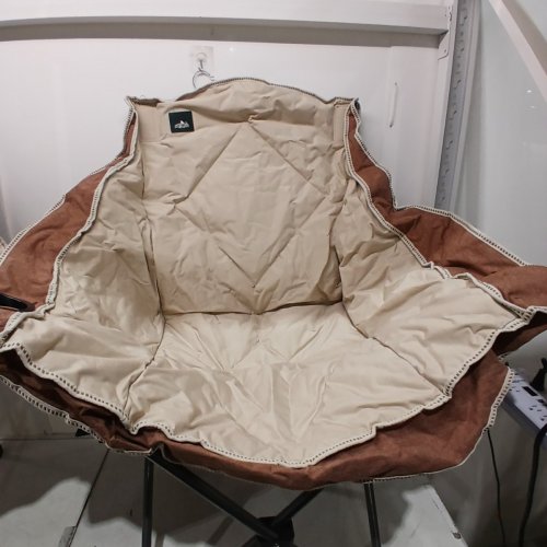 2PK FOLDING CAMPING CHAIRS WITH CUP HOLDERS - 300LBS MAX EACH - MOCHA AND CREAM (ITEM: BL-100-MOCA&CREAM) image 5