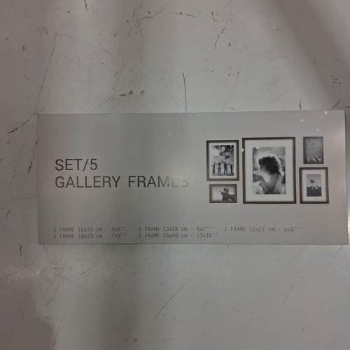 5PC GALLERY PHOTO FRAMES - (ITEM: 65148) image 6