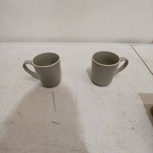 2PK HOMETRENDS FIONA MUGS - 13 OZ - GREY image 3