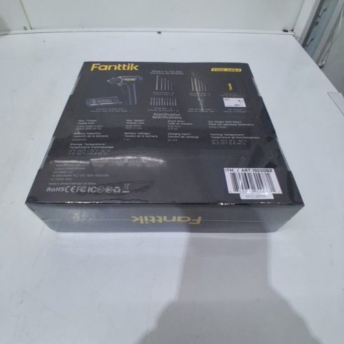 21PC FANTTIK Z100 APEX SMART BRUSHLESS CORDLESS DRILL - 1250RPM - 30NM TORQUE - BLACK (MODEL: 1922062) image 4