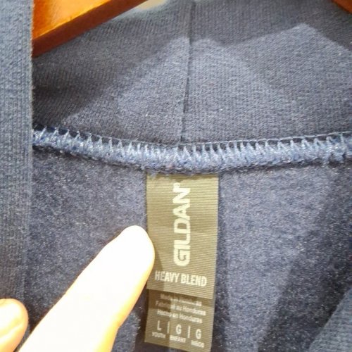 YOUTH GILDAN HEAVY BLEND PULLOVER HOODIE - LARGE - NAVY image 4