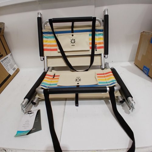 2PK NESO FOLDING BEACH CHAIR - WATER RESISTANT WITH SHOULDER STRAP AND SLIP POCKET RAINBOW (MODEL:NCHALL ) image 5